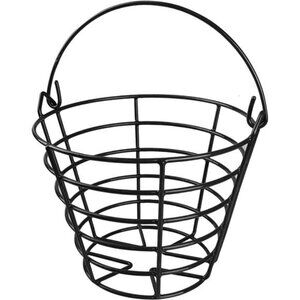 Golf Ball Metal Range Basket Golfball Container with Handle - Holds